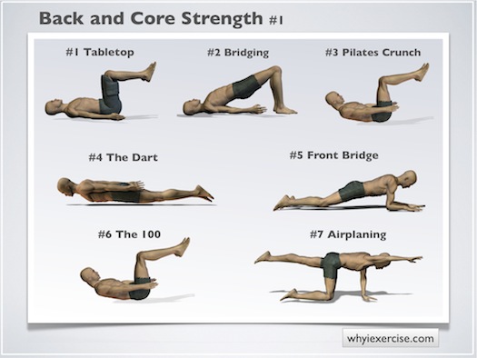 Back strengthening exercises: Thumbnails