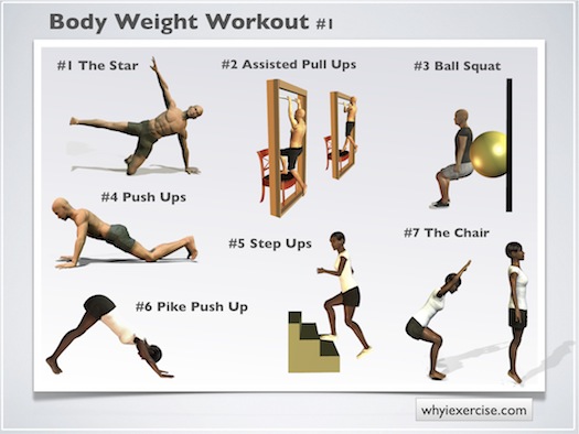 Body Weight Exercises An Ilrated