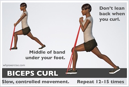 Resistance Band Exercises Videos Illustrations