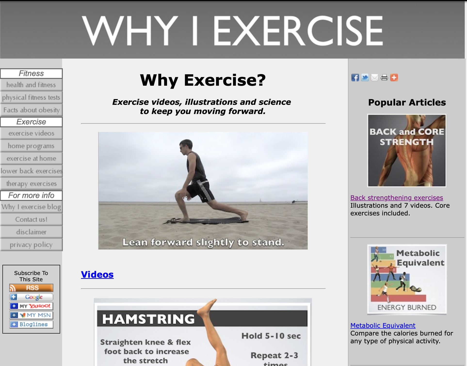 whyiexercise.com screenshot 2012