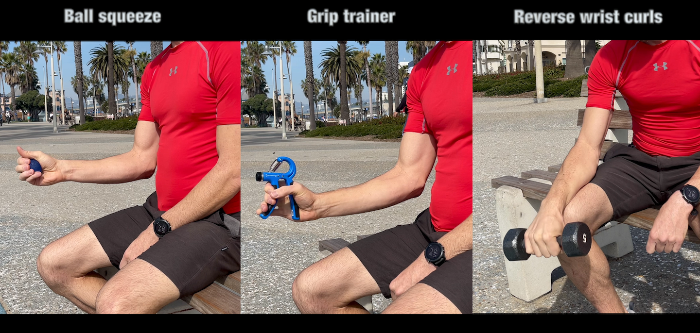 Grip strengthening exercises serve well as supplemental training for upper body strength